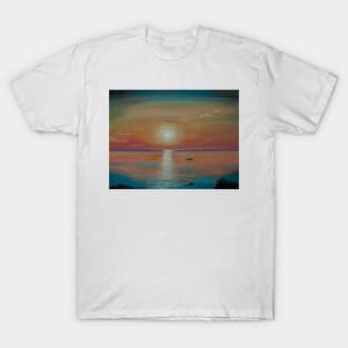 Magnificent sunset on the Baltic Sea T-Shirt